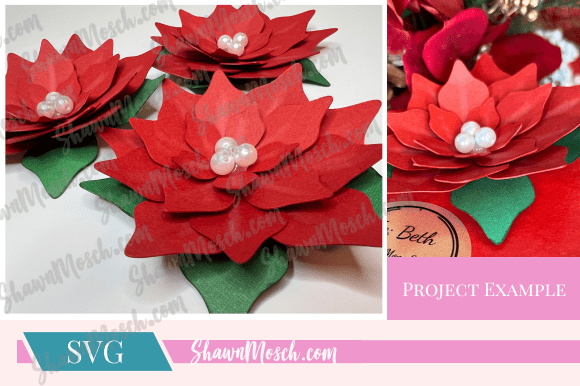 Download 3D Poinsettia SVG - Poinsettia svg Collection
