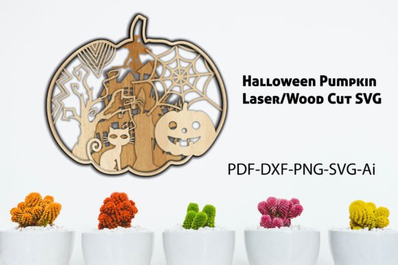 Download Halloween Pumpkin Laser Cut Wood Cut SVG - Halloween Collection