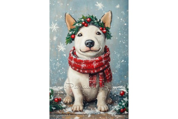 Download Bull Terrier Holiday Wall Decor Gifts - Holiday wall decor Collection