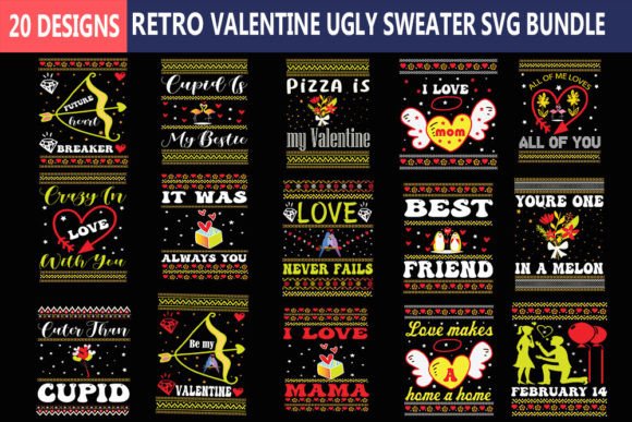 Download VALENTINE Ugly Sweater Svg Bundle, - Ugly sweater svg bundle Collection