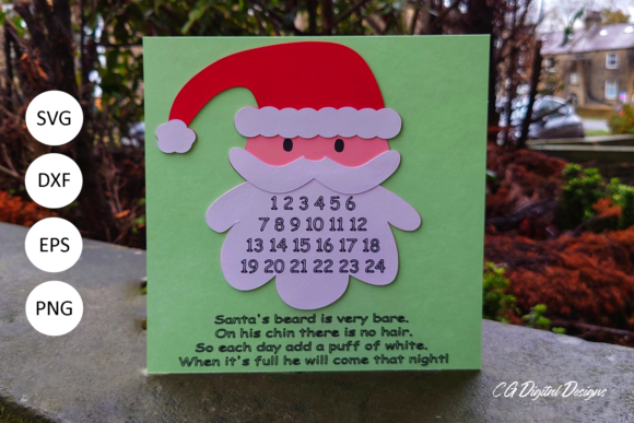 Download Santa Beard Advent Calendar - SVG - Calendar Collection