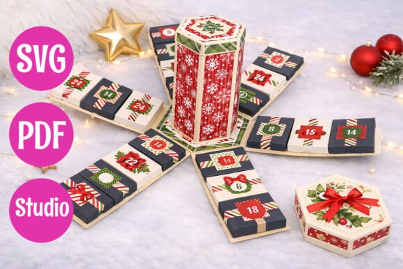 Download Advent Calendar Explosion Box - Calendar Collection