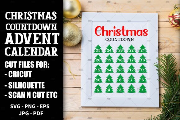 Download Christmas Countdown, Advent Calendar SVG - Calendar Collection