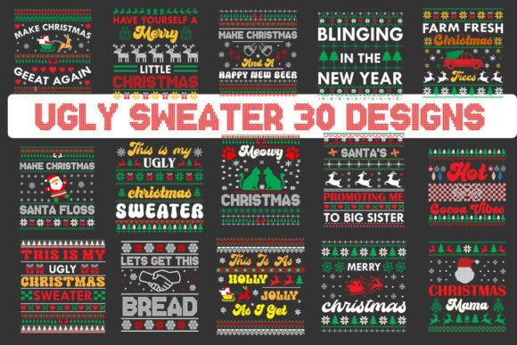 Download Retro Christmas Ugly Sweater Svg Bundle. - Ugly sweater svg bundle Collection