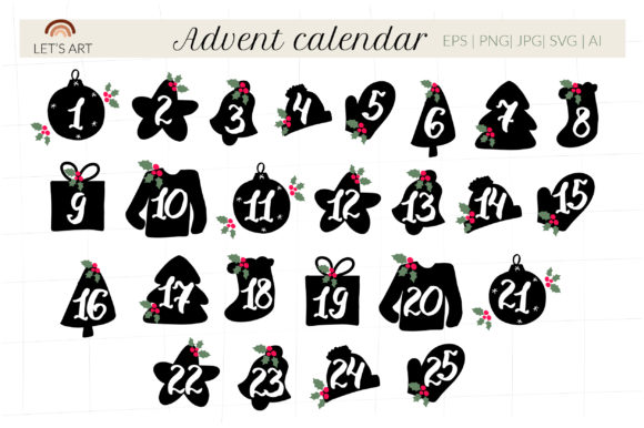 Download Advent Calendar Svg, Xmas Advent Svg - Calendar Collection
