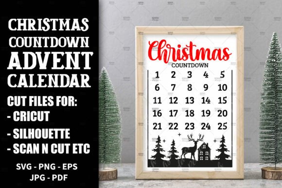 Download Christmas Countdown, Advent Calendar SVG - Calendar Collection