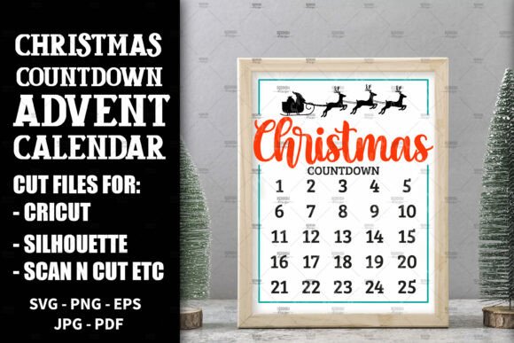 Download Christmas Countdown, Advent Calendar SVG - Calendar Collection