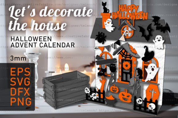 Download Halloween House Advent Calendar SVG - Halloween Collection