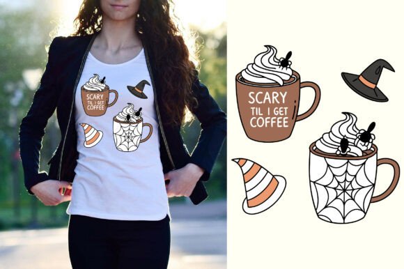 Download Scary Till I Get Coffee, PMG Halloween - Halloween Collection