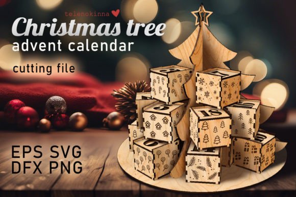 Download Christmas Tree Advent Calendar SVG - Calendar Collection