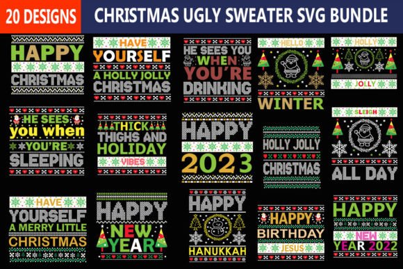 Download Christmas Ugly Sweater Svg Bundle - Ugly sweater svg bundle Collection