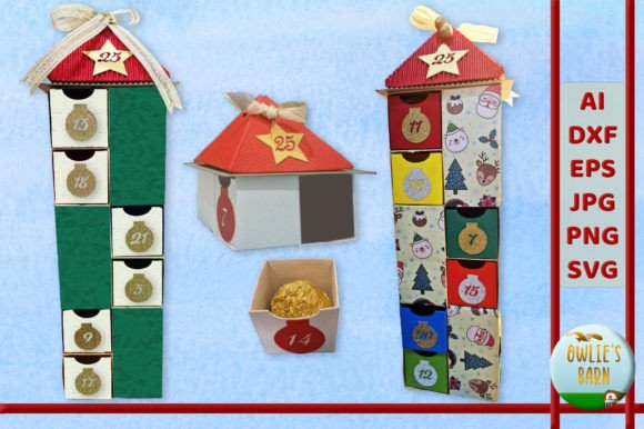 Download Advent Calendar Tower - 25 Boxes - Calendar Collection